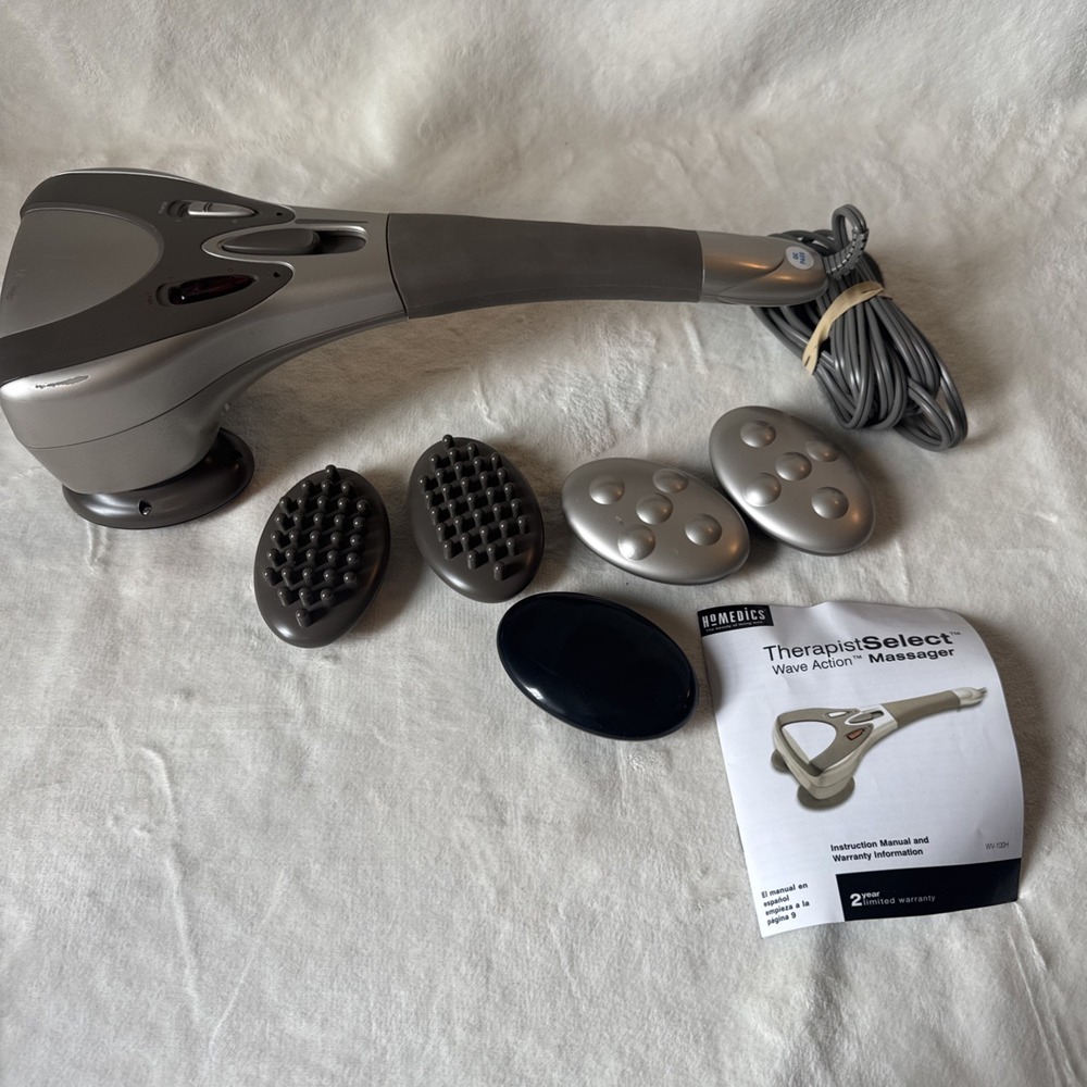 Homedics Therapist Select Wave Action Heat Massager WV-100H Tested Working